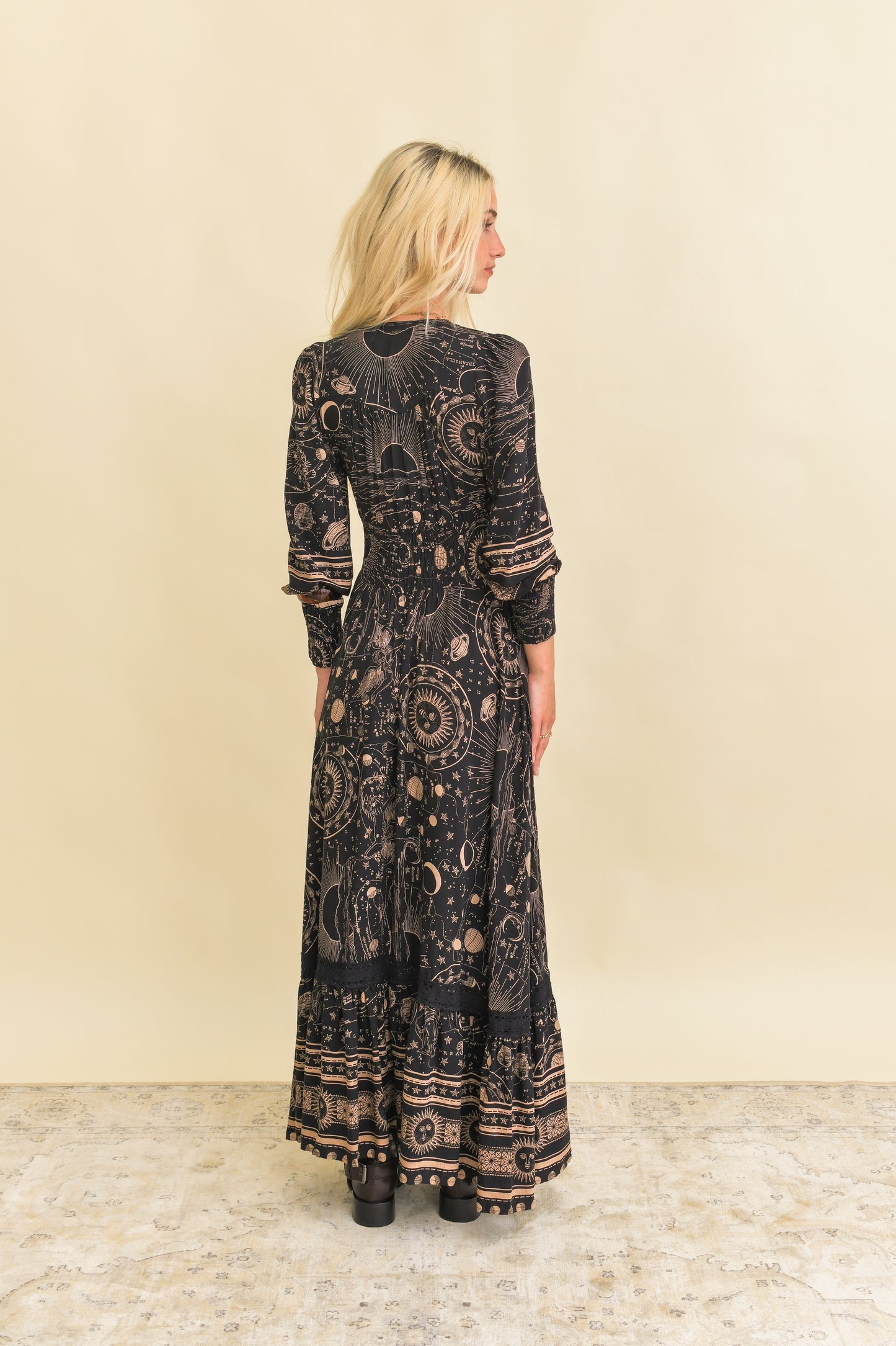 ASTRID PRINT SABRINA MAXI DRESS
