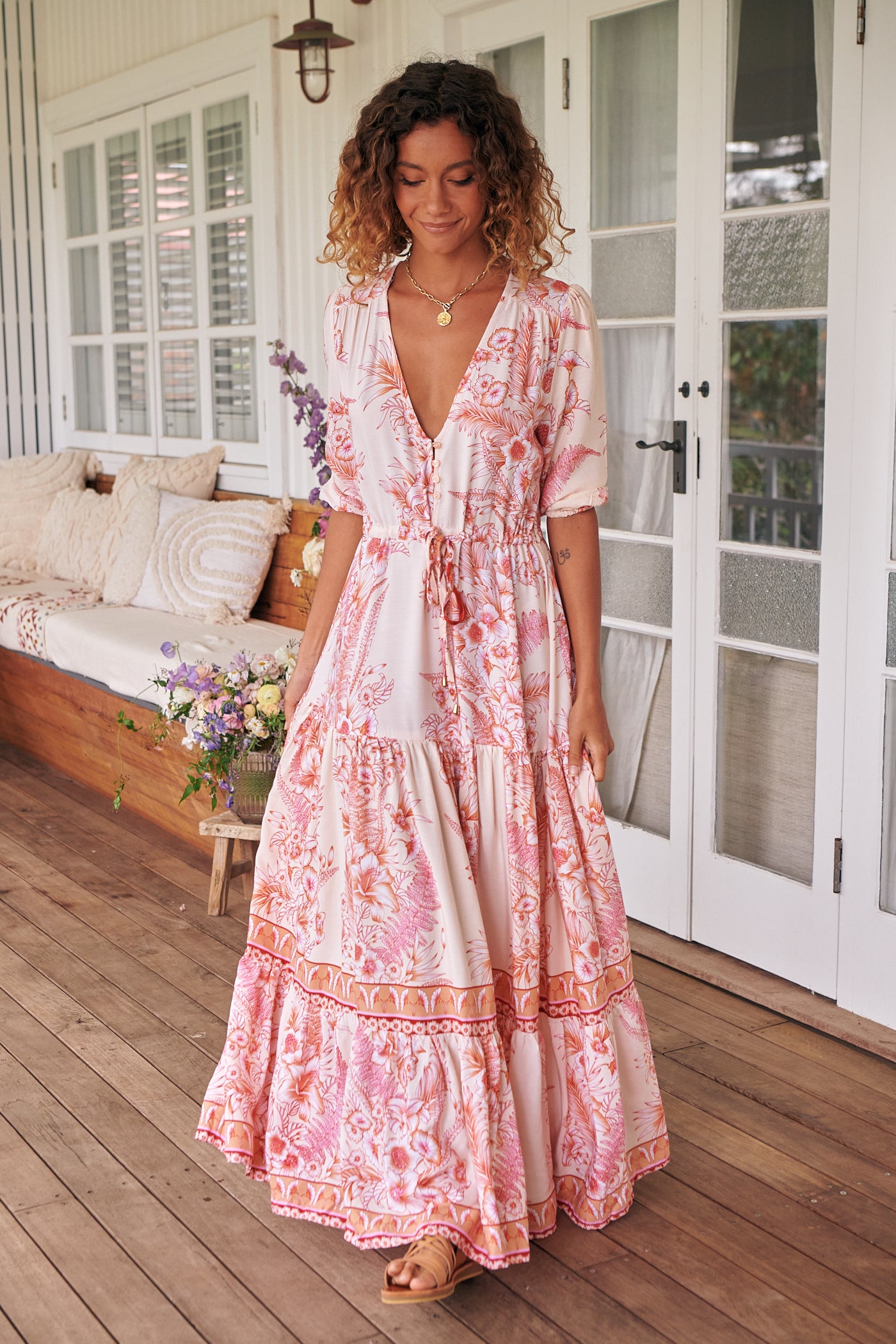 BALMY NIGHTS PRINT TESSA MAXI