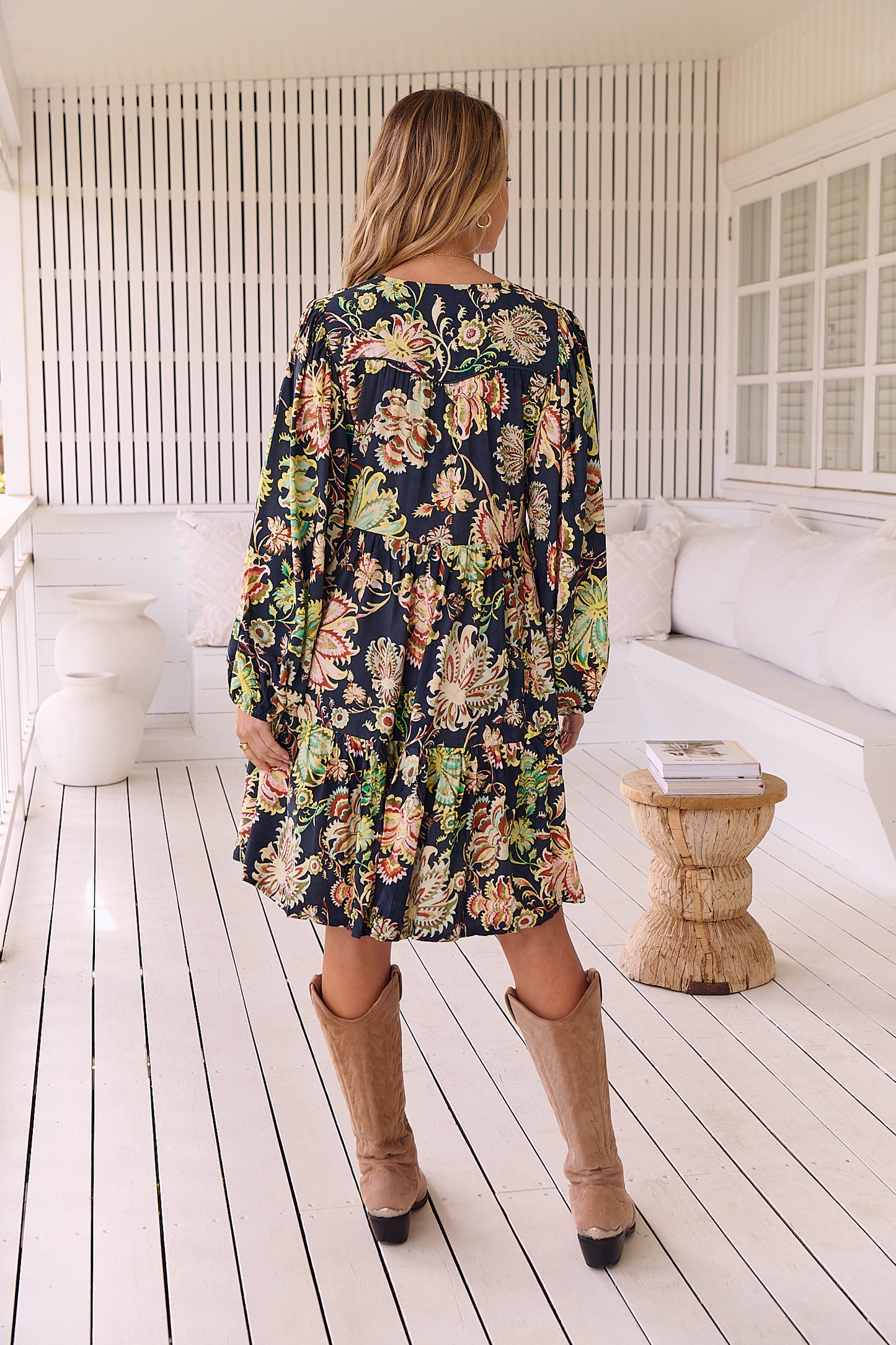 WILD FLORAL EVE DRESS