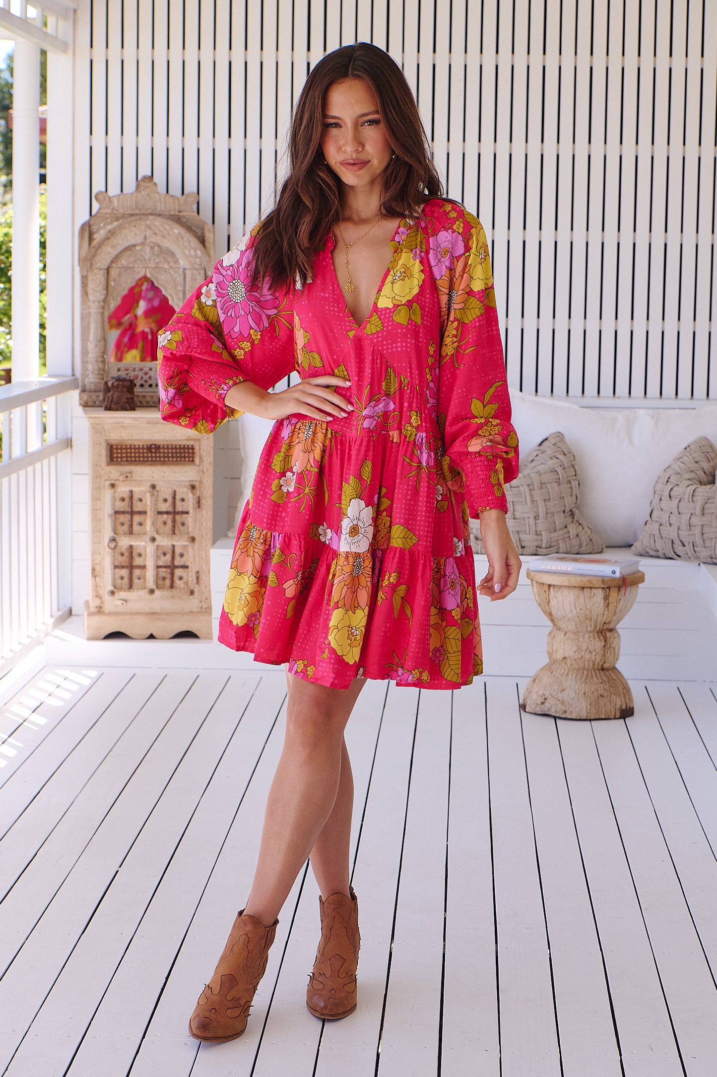 TIMELESS PRINT SOUL MINI DRESS