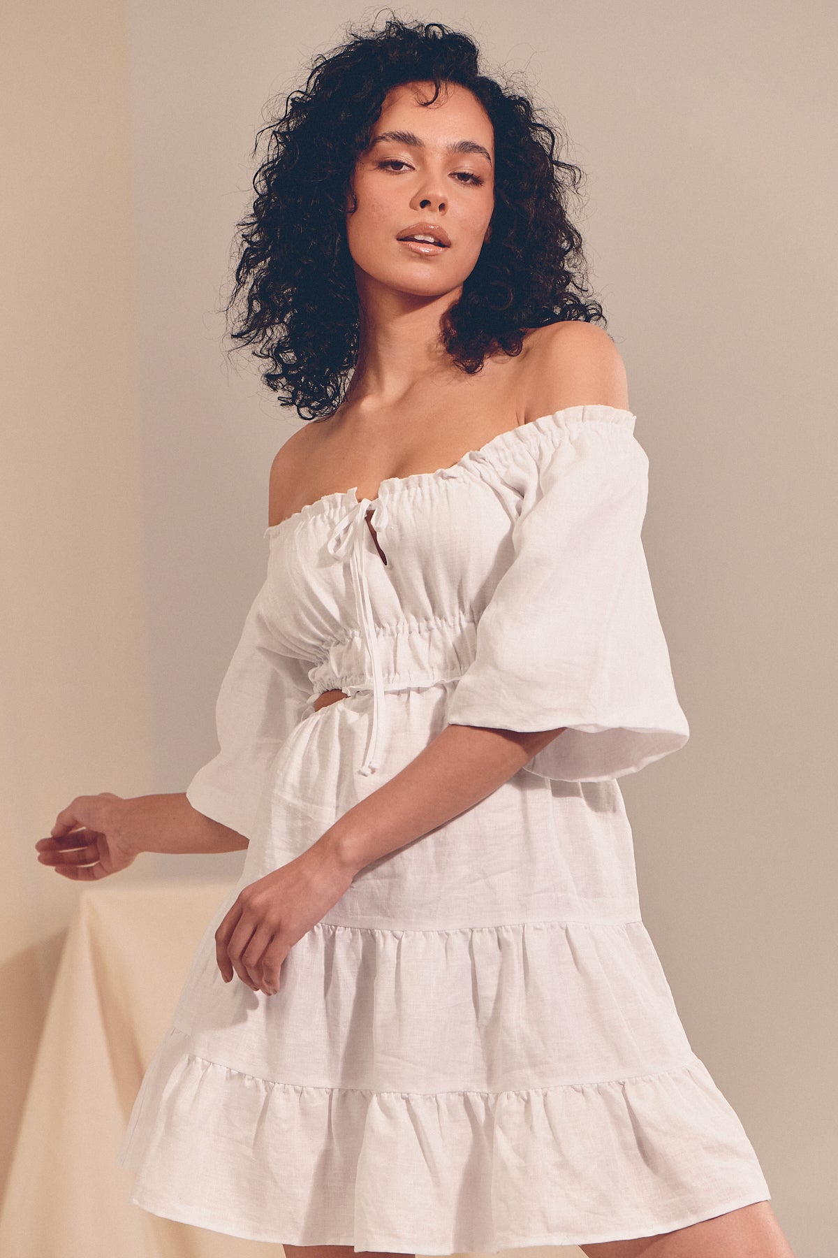 WHITE HAILEY MINI DRESS