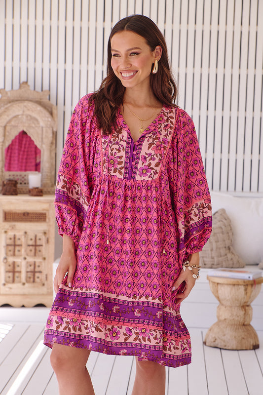 JOLENE PRINT ADELA MIDI DRESS