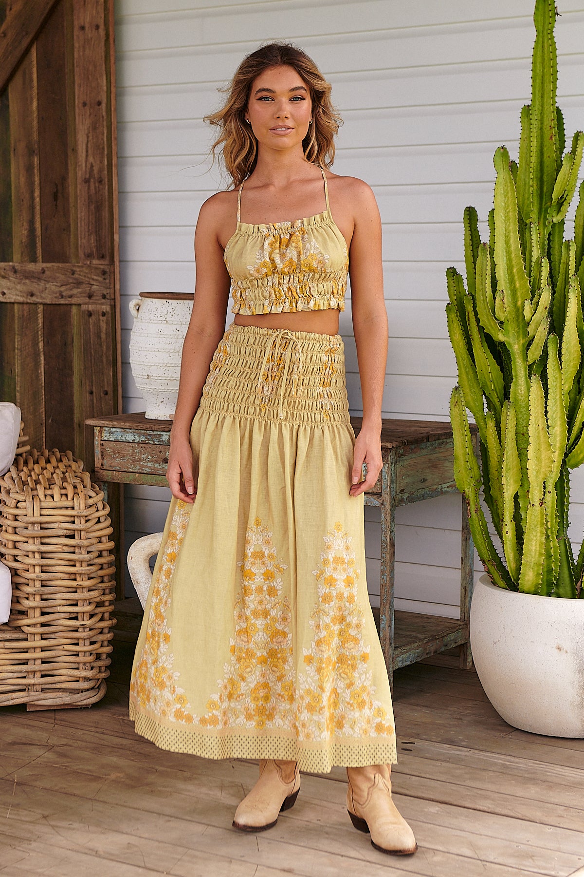 DANDELION PRINT CECE SKIRT