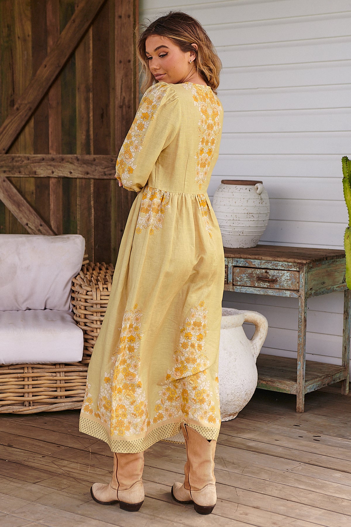 DANDELION PRINT AURORA MAXI