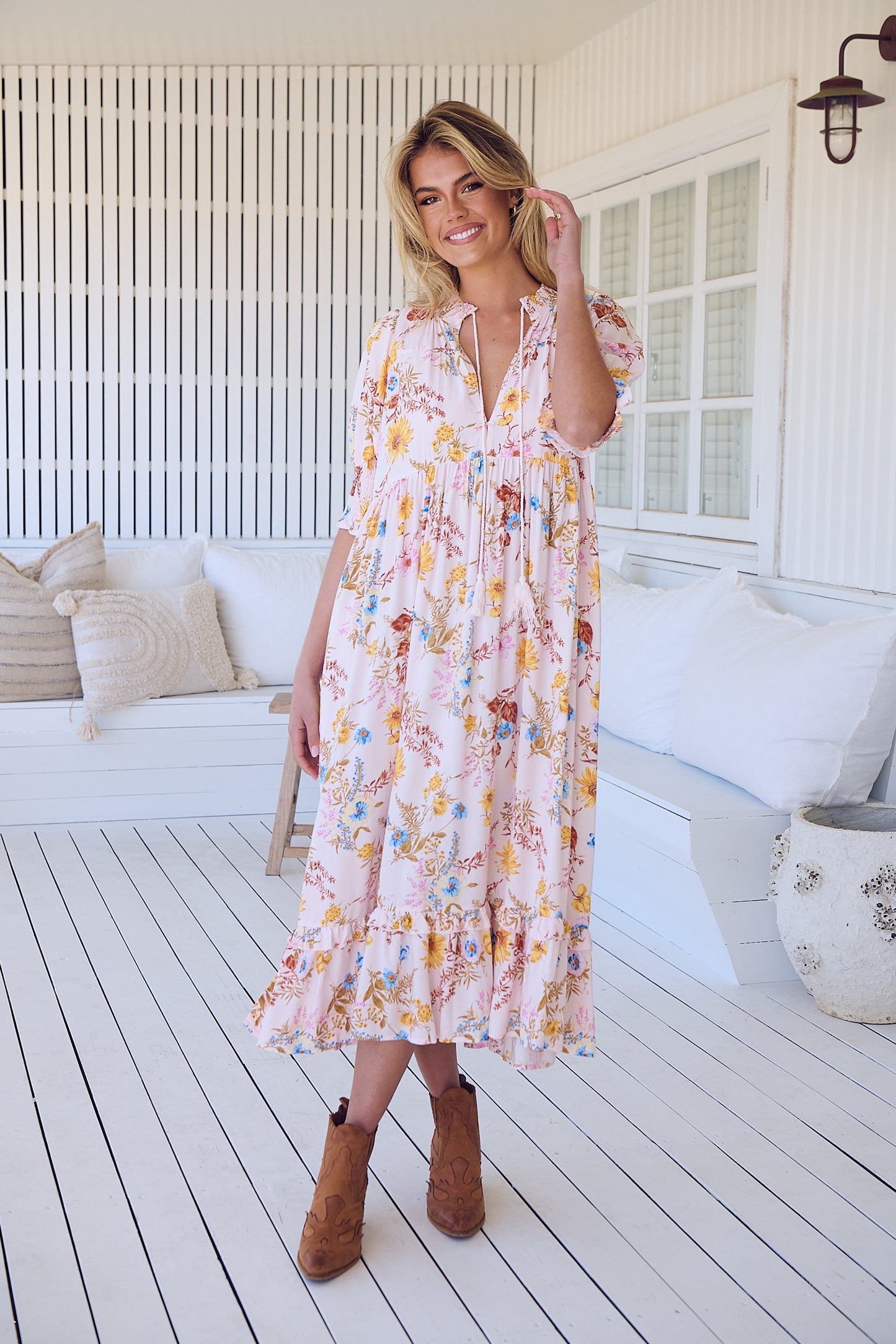 SPRING SERENADE KORA MIDI DRESS