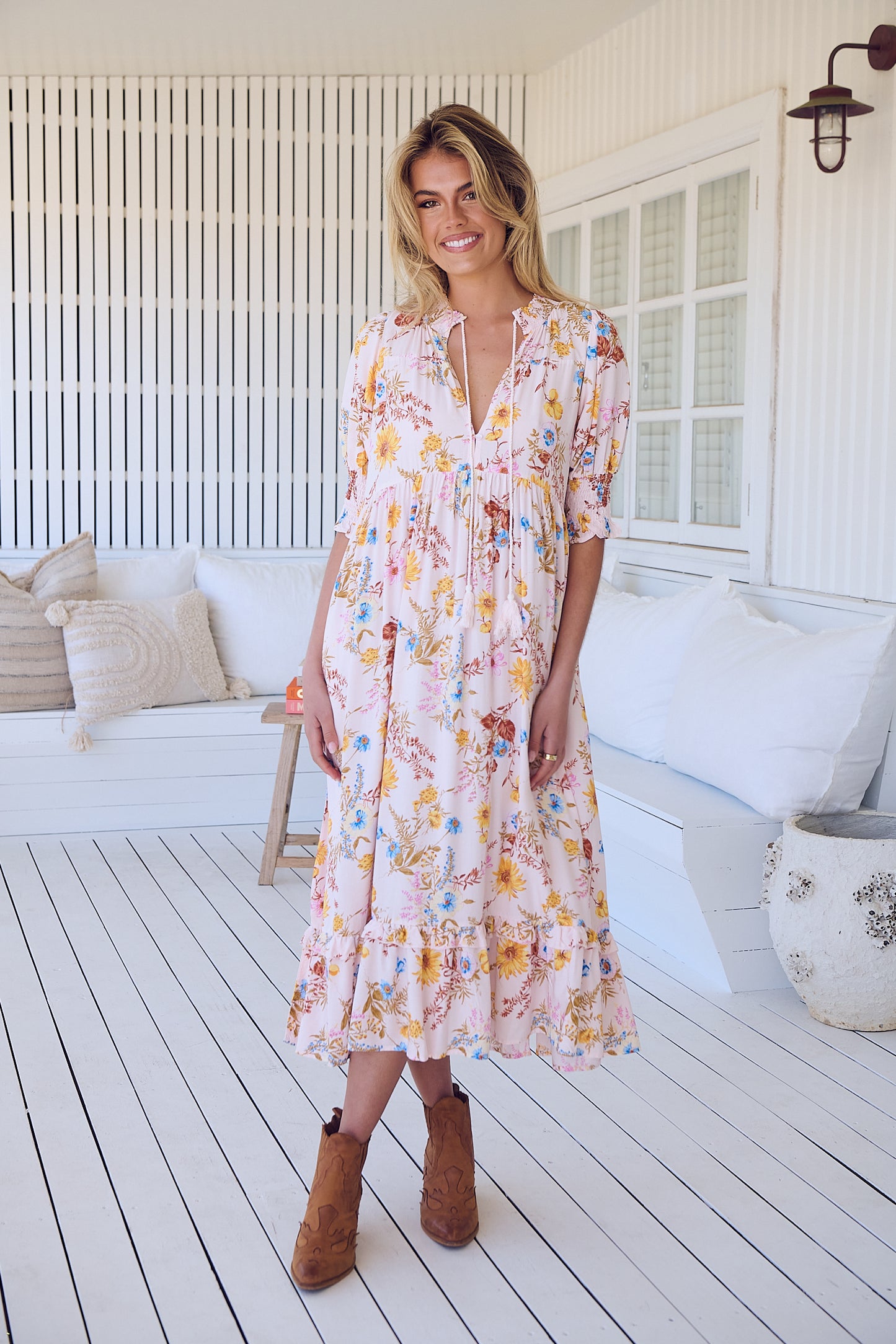 SPRING SERENADE KORA MIDI DRESS