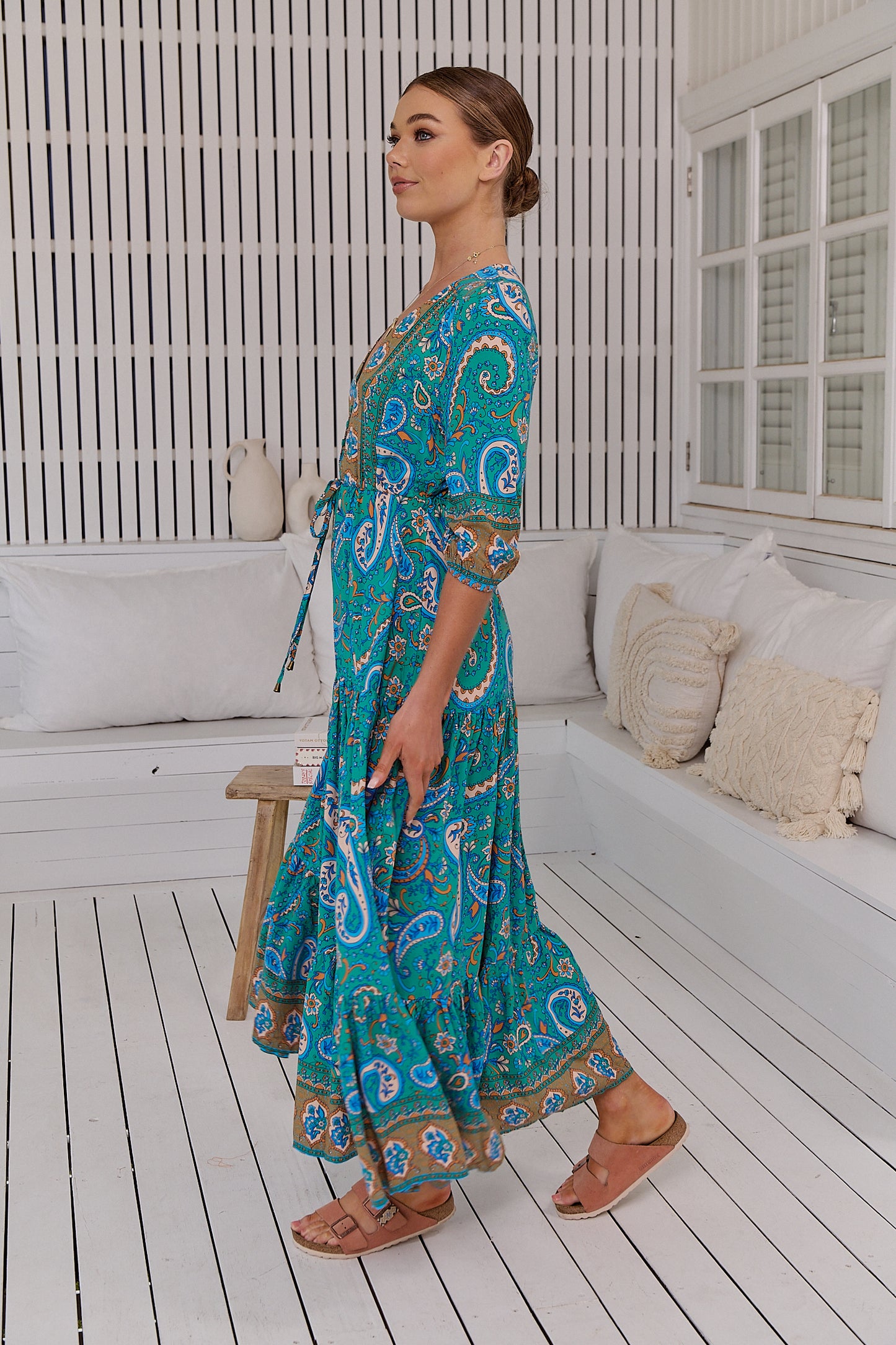 RUMOURS PRINT TESSA MAXI DRESS