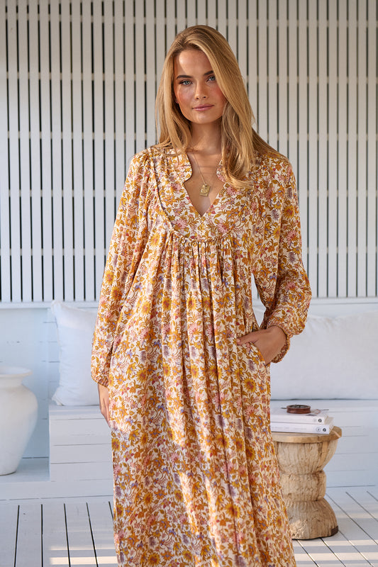 SOLARA BOHEME LONG SLEEVE MIDI