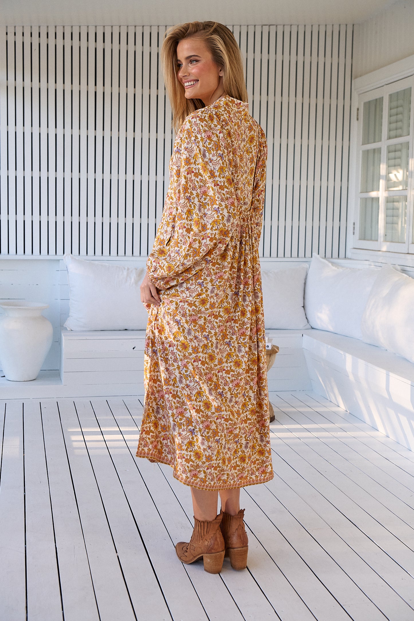 SOLARA BOHEME LONG SLEEVE MIDI