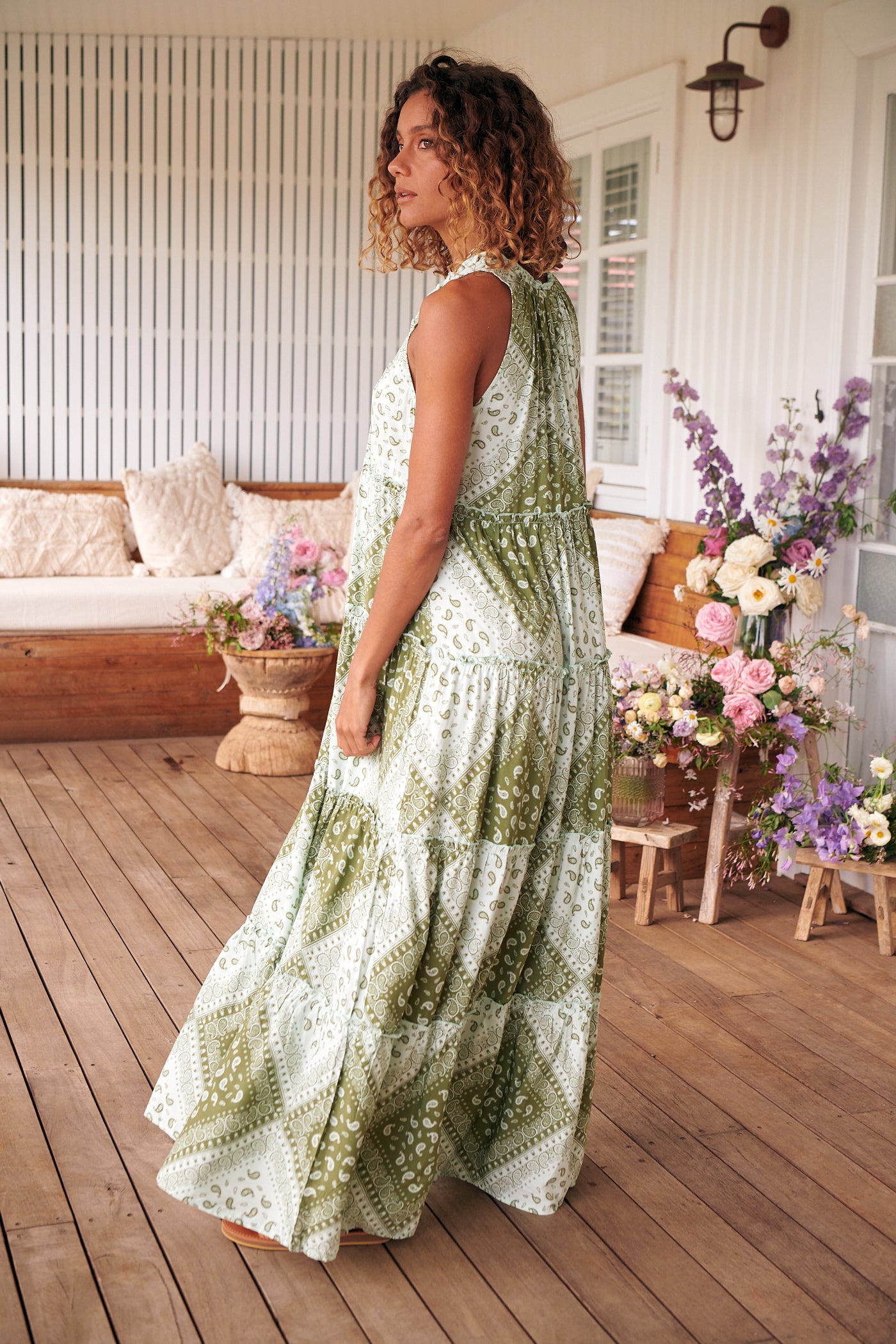THYME PRINT ERRYN MAXI DRESS