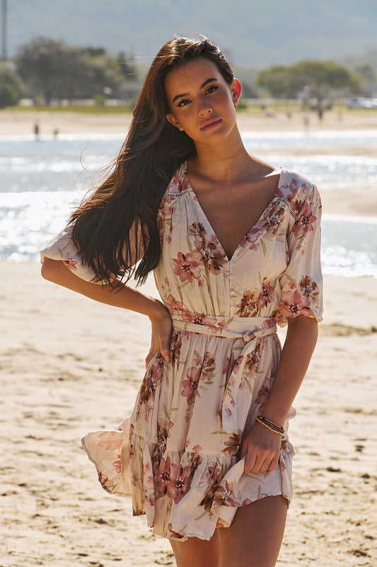 LOVE STORY PRINT DAHLIA DRESS