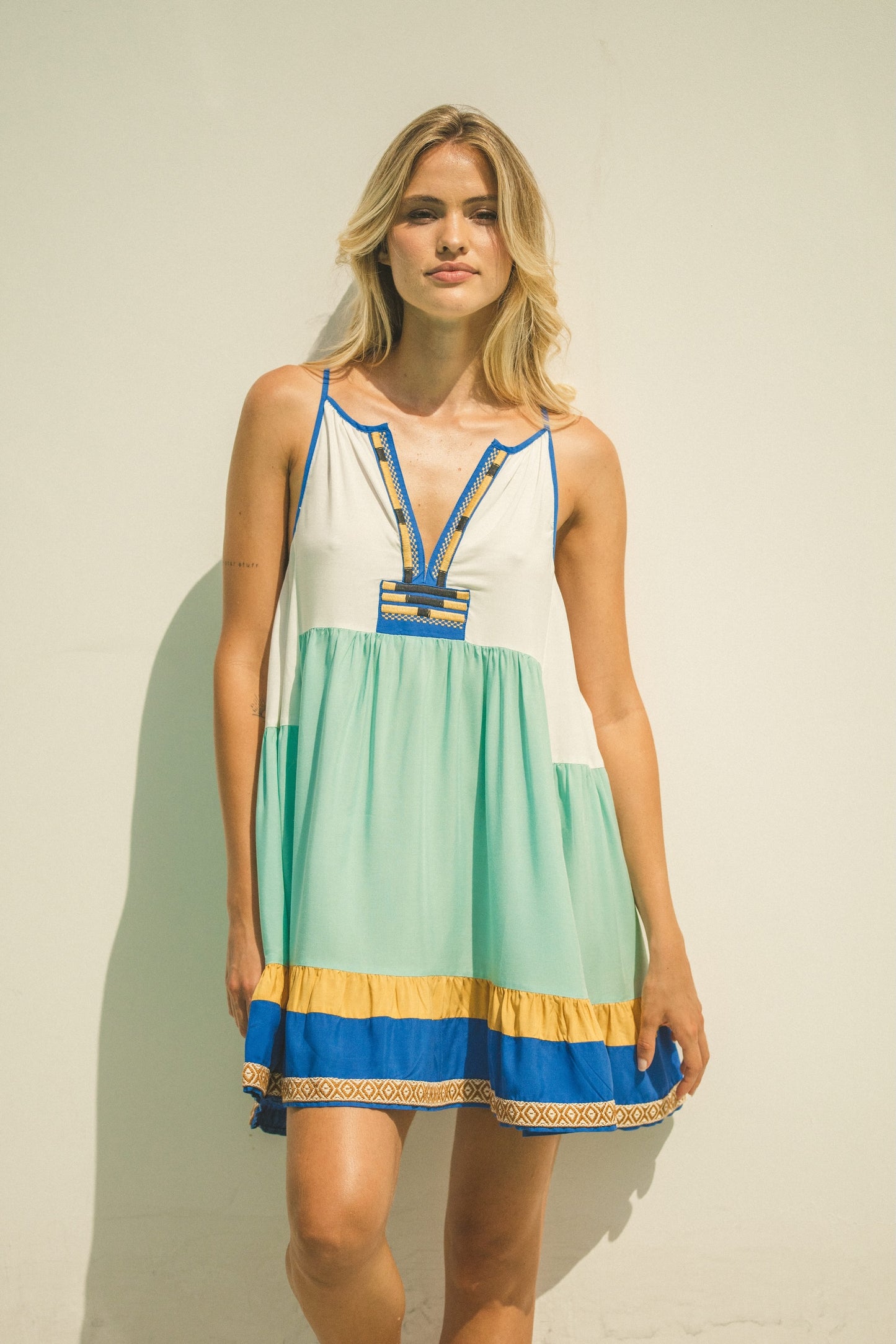 ATENEA PRINT BROOKES MINI DRESS