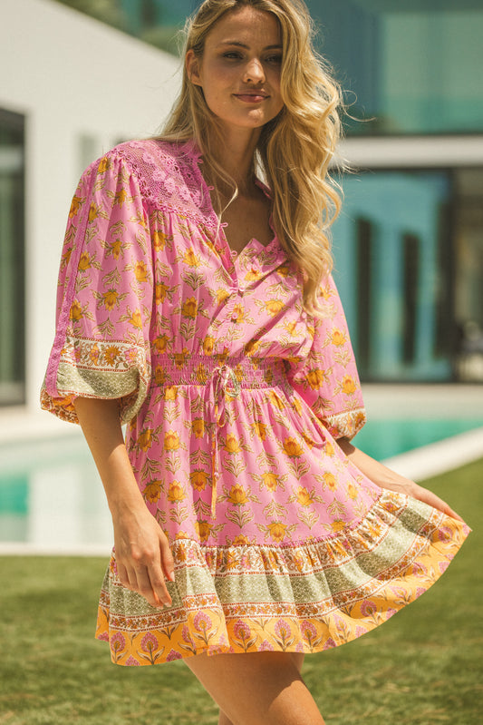 CHARM ESTAMPADO ROSA OLIVIA MINI