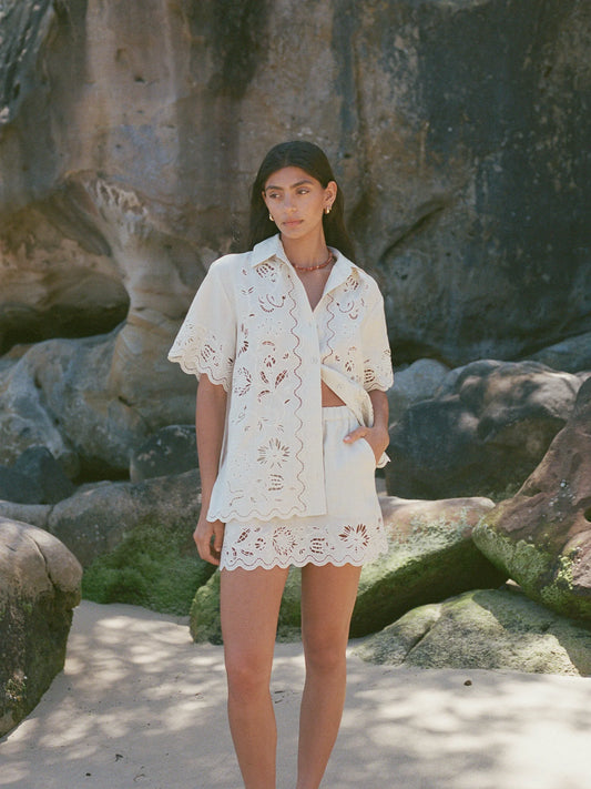 CONNIE MINI SKIRT BRODEIRED