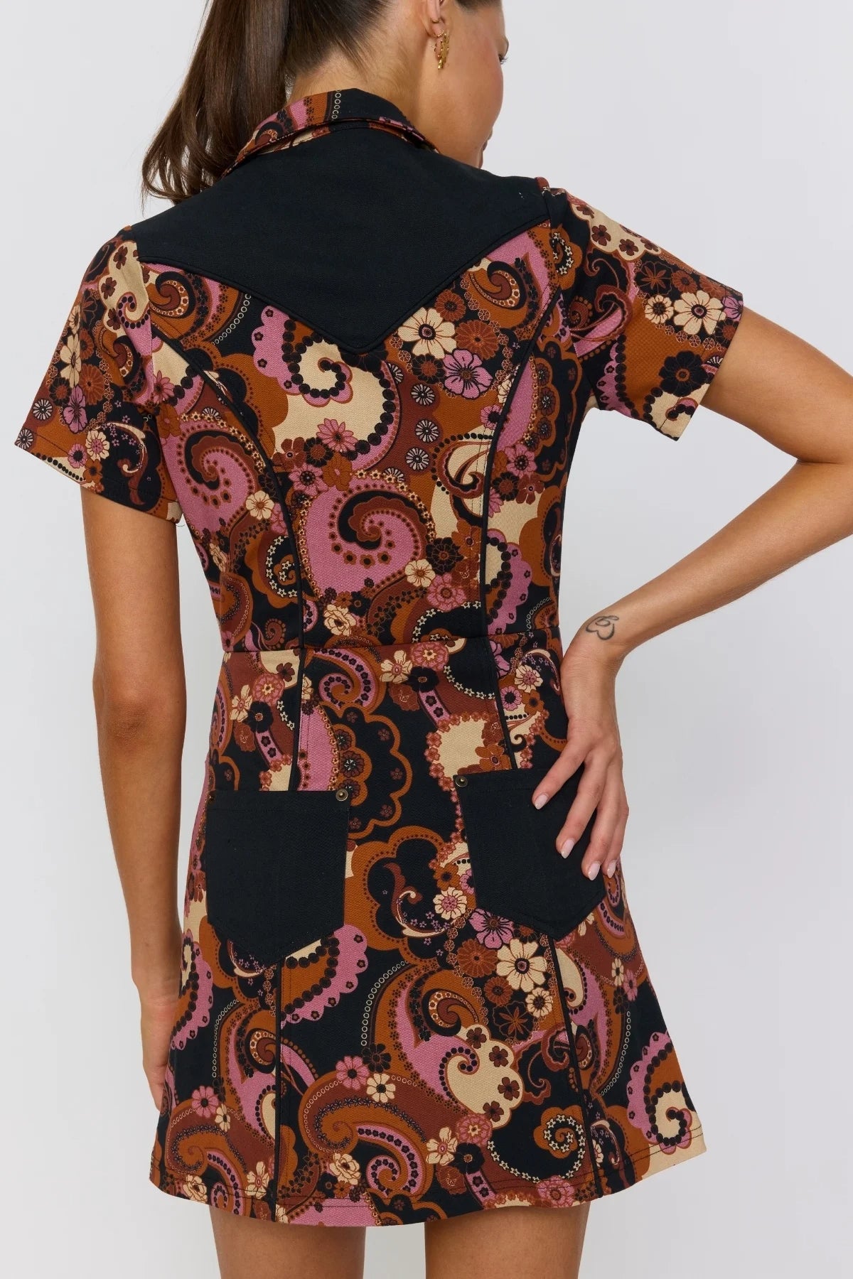 BAMBI MINI DRESS - MULBERRY