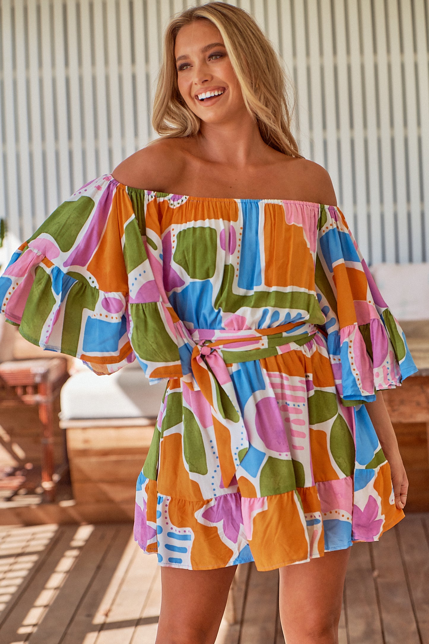 PABLO PRINT JASMINE MINI DRESS