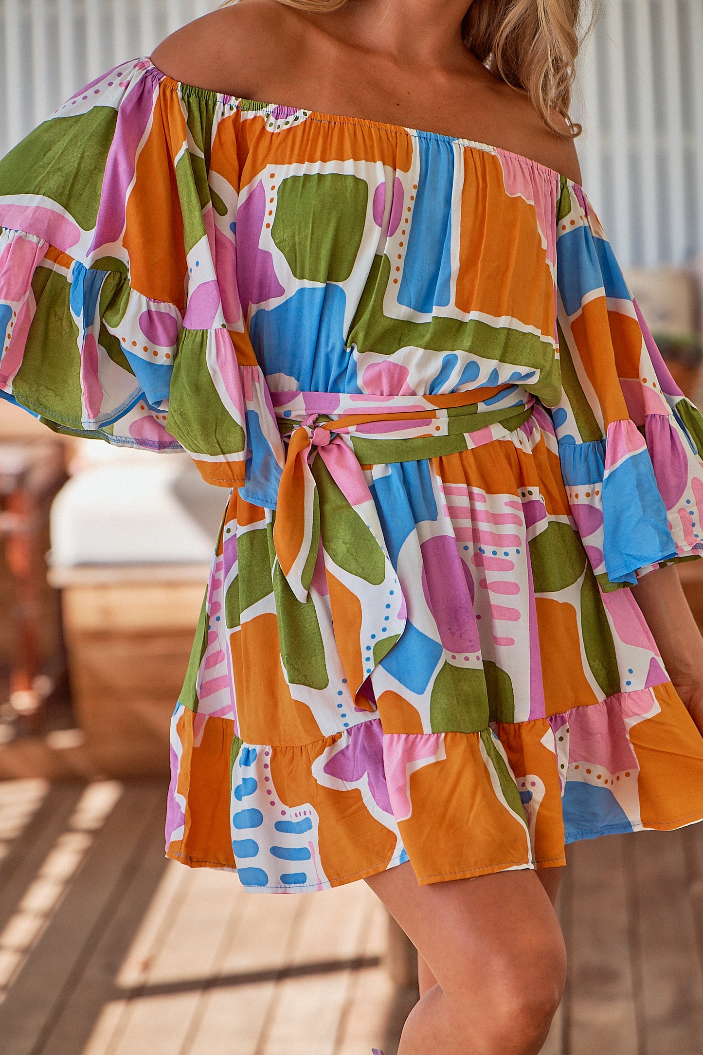 PABLO PRINT JASMINE MINI DRESS