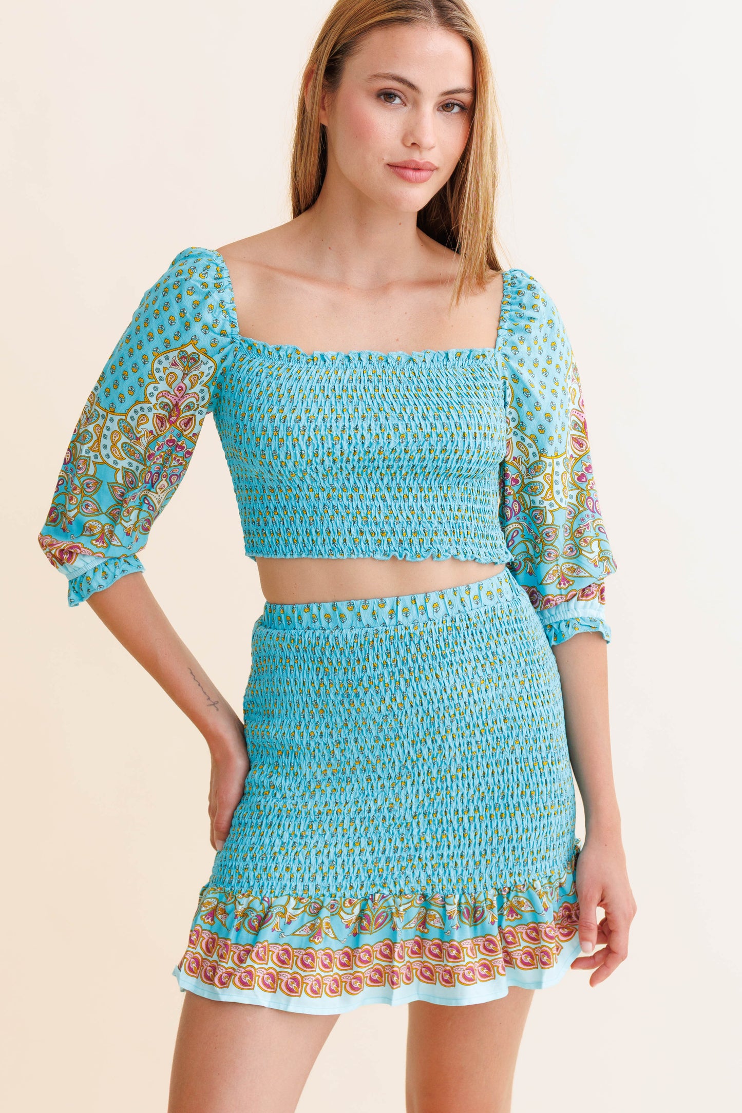 ATLANTIS PRINT BEYA MINI SKIRT