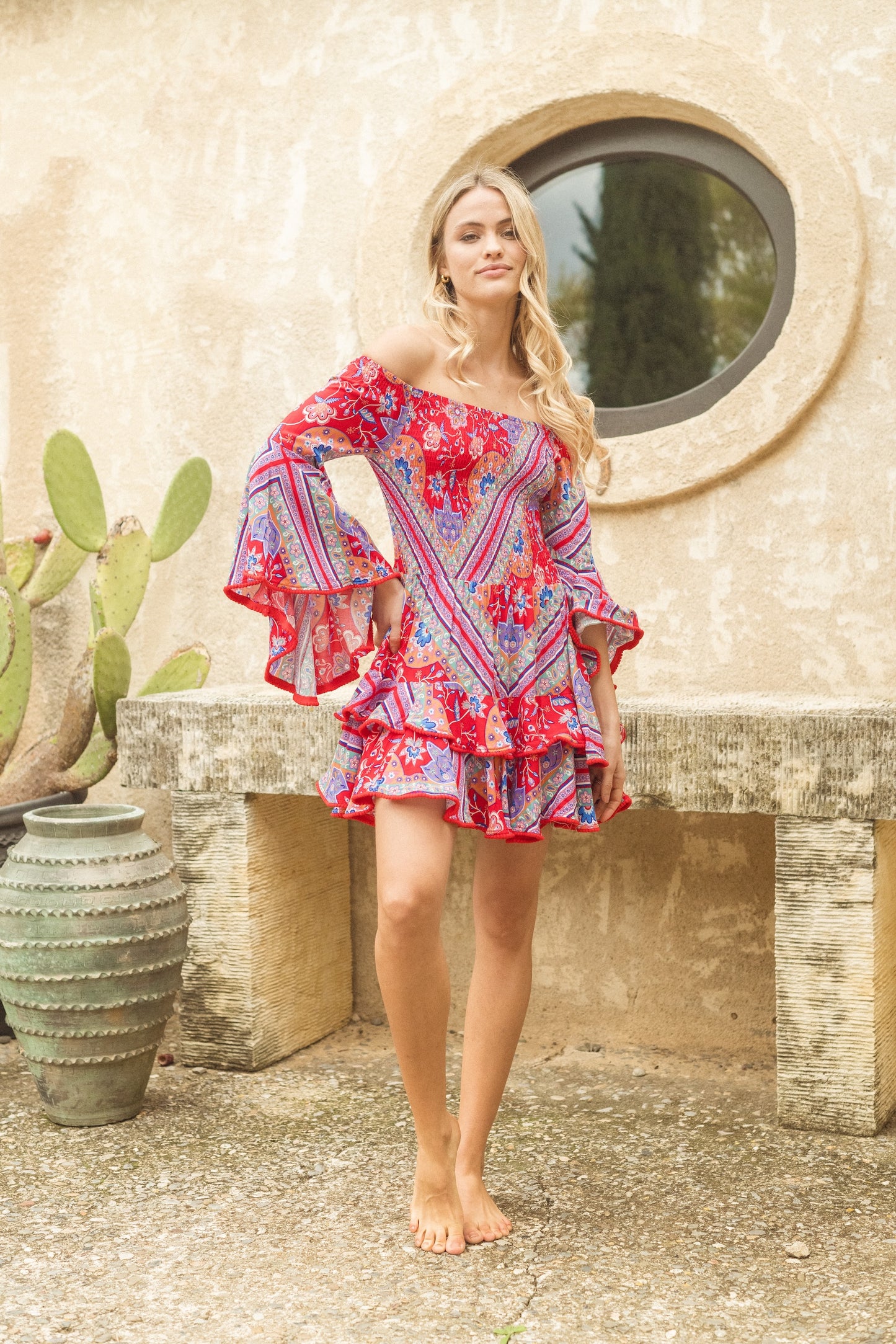 ROSALEE PRINT PRIMROSE DRESS