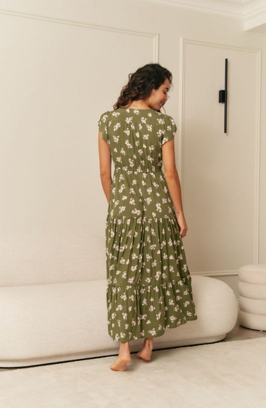 SAGE PRINT MELISSA MAXI