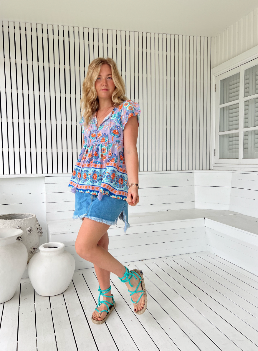 DAYDREAMER PRINT ELLA TOP