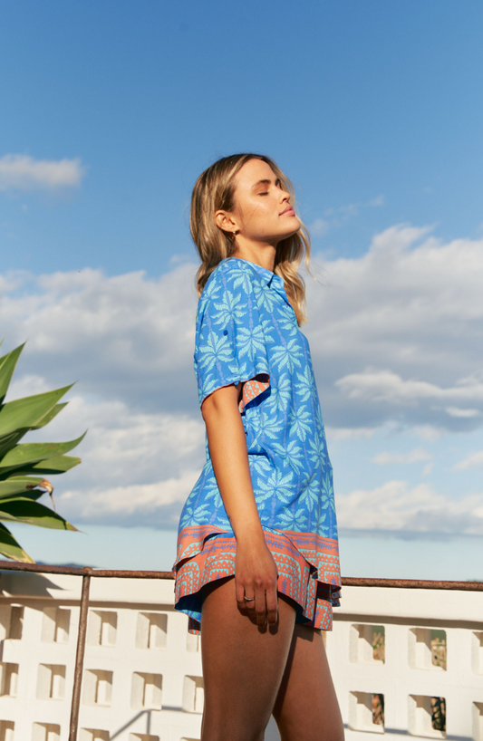 PALM COVE PRINT LOLA SHIRT