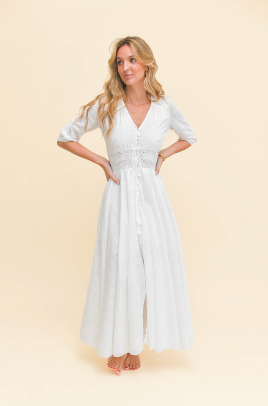 SOL EMBROIDERED INDIANA MAXI