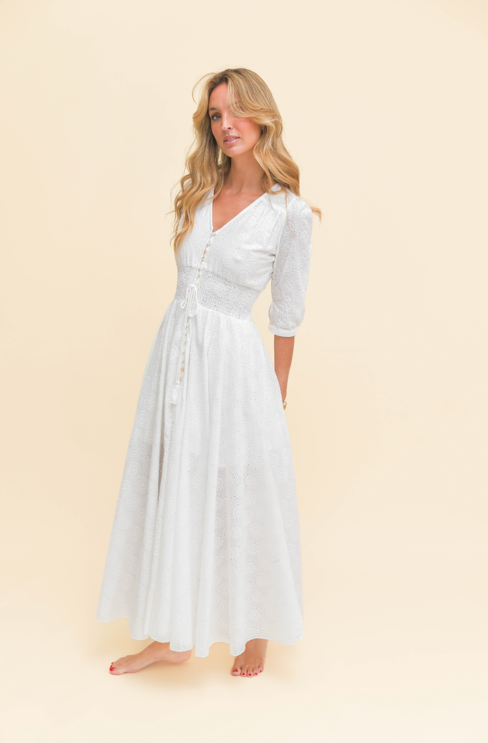 SOL EMBROIDERED INDIANA MAXI