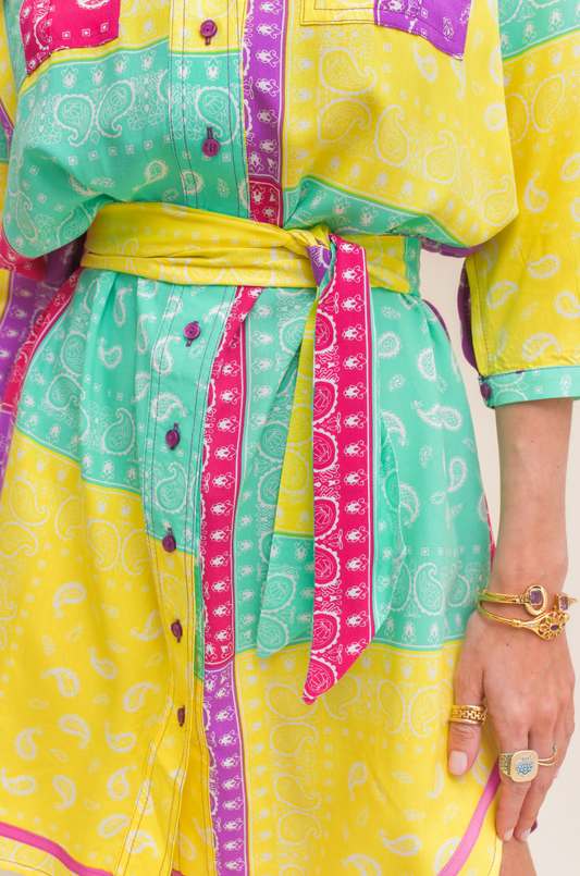 SUNSPELL PRINT BEVERLY SHIRT DRESS