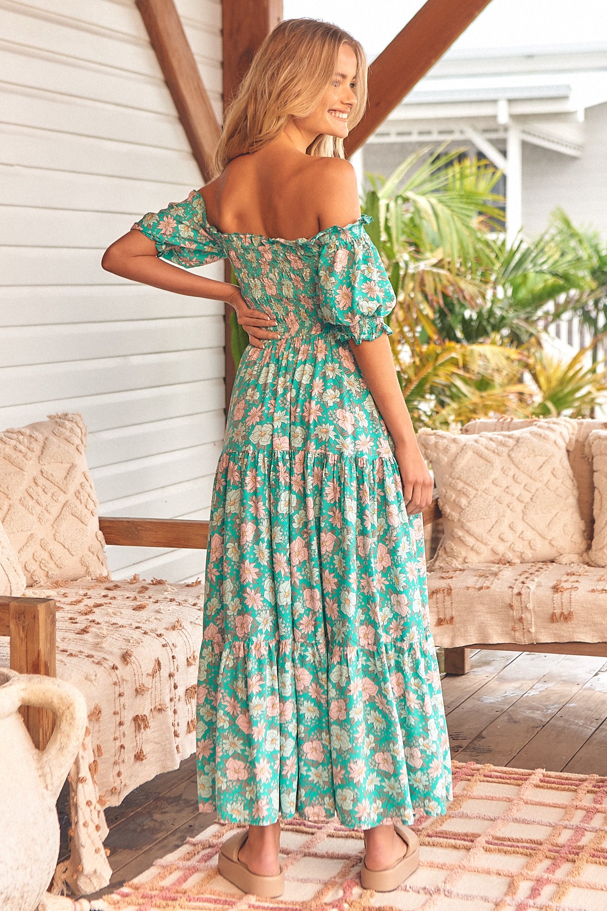 SPRING VALLEY PRINT CLAUDETTE MAXI DRESS