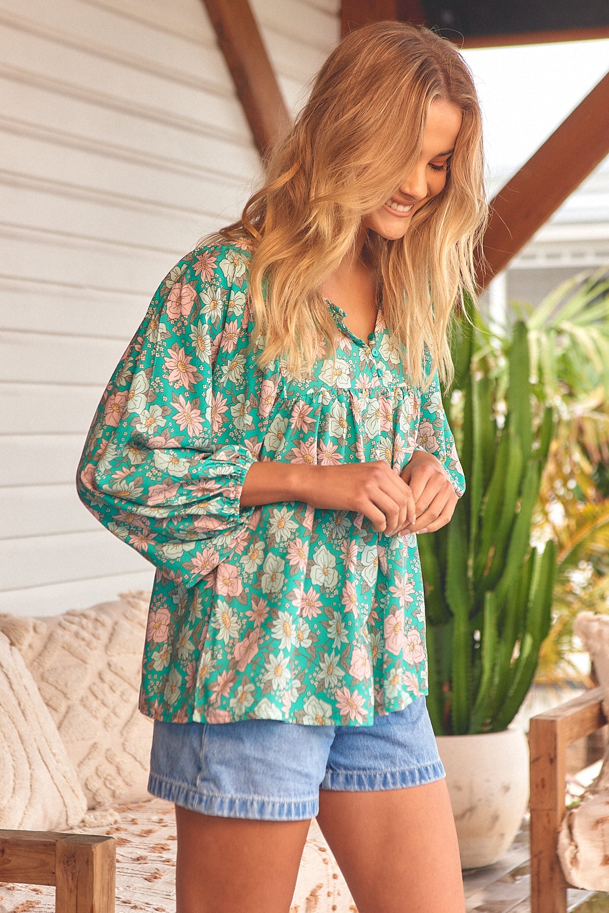 SPRING VALLEY PRINT INDIRA TOP