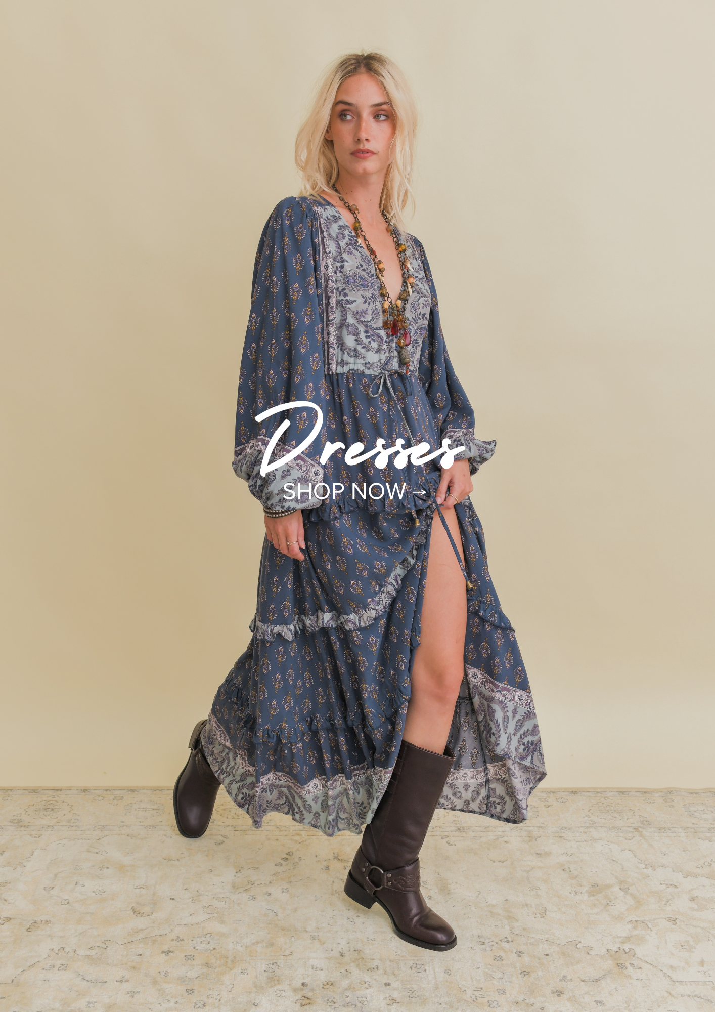women's boho and resort dresses