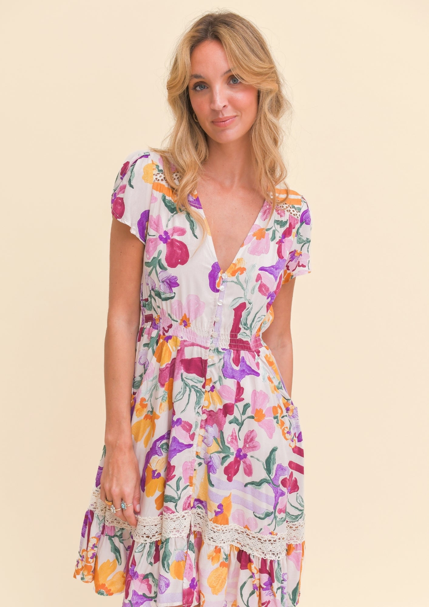 SWEET LILY PRINT CARMEN MINI