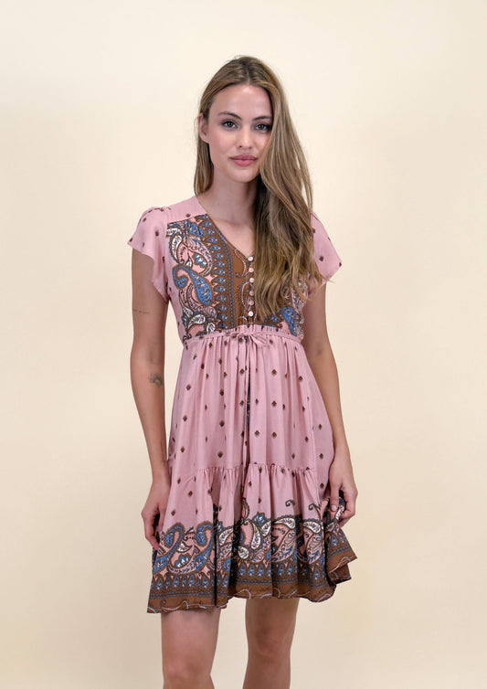 SERAPHINA PRINT TRACEY MINI DRESS