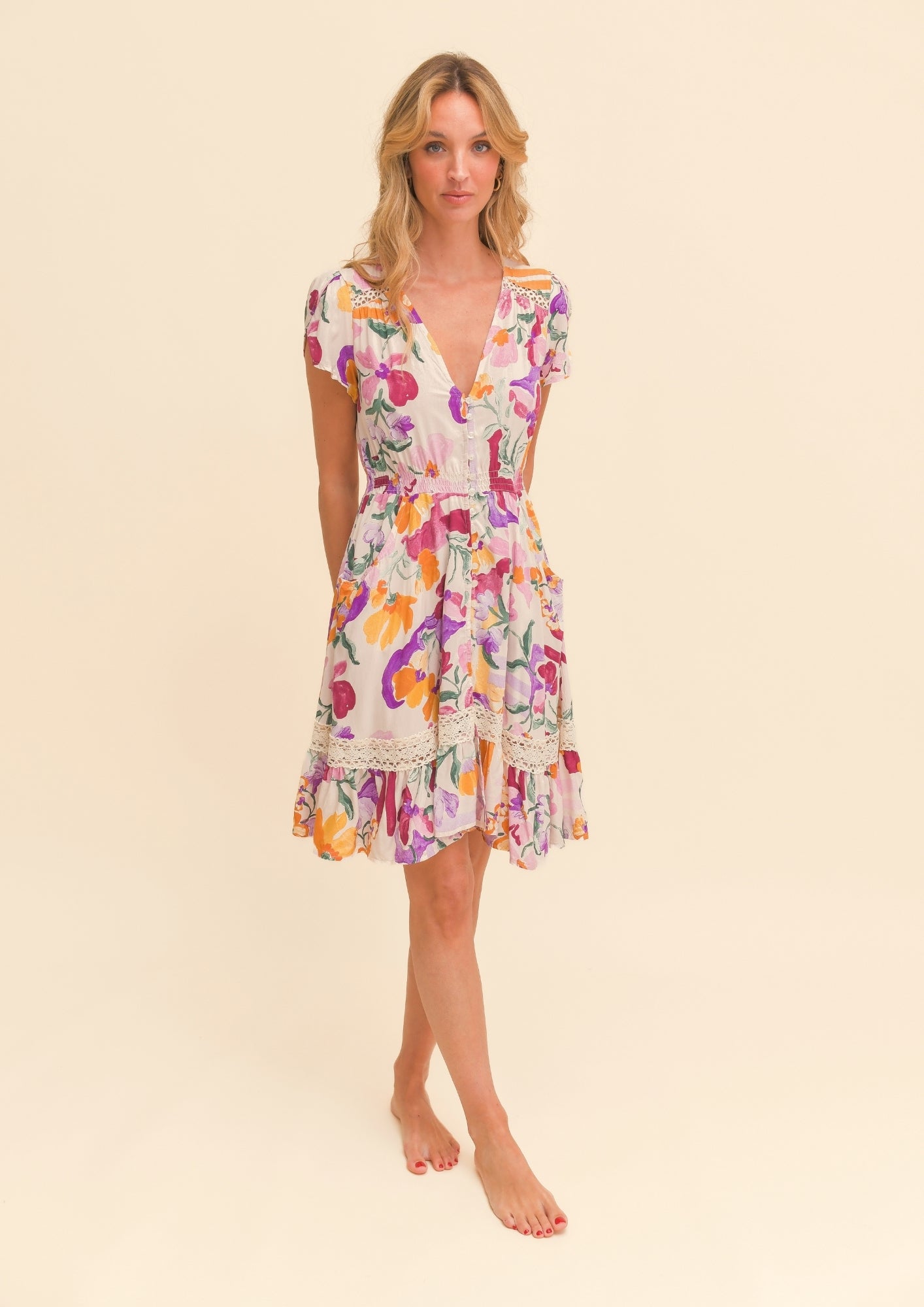 SWEET LILY PRINT CARMEN MINI