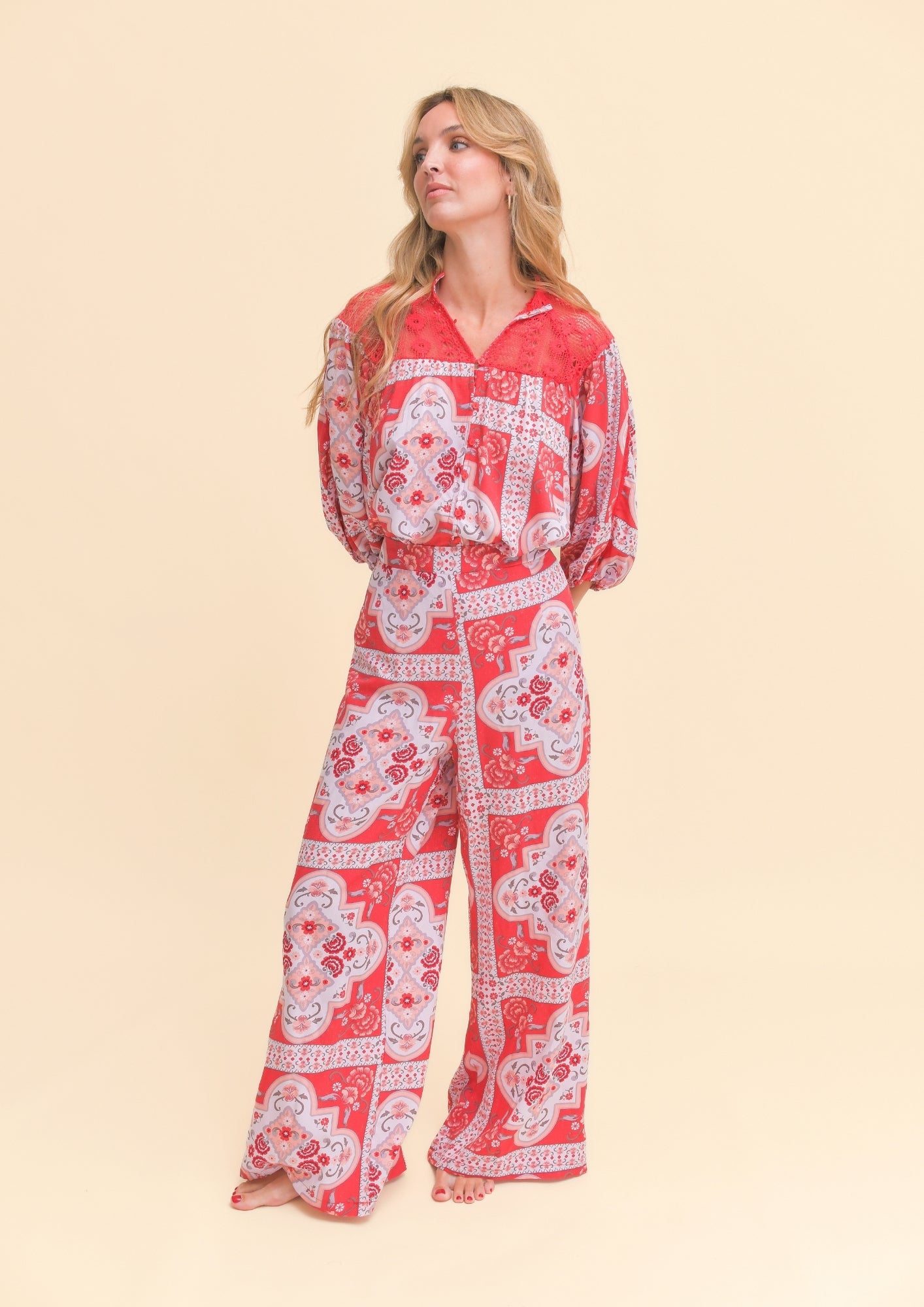ROSA PRINT JAX PANTS