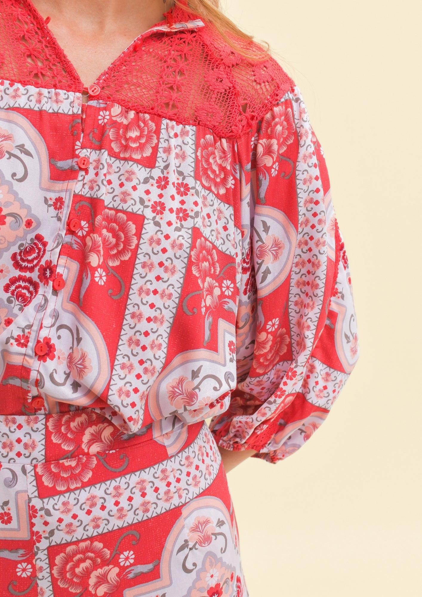 ROSA PRINT FLORENCE TOP