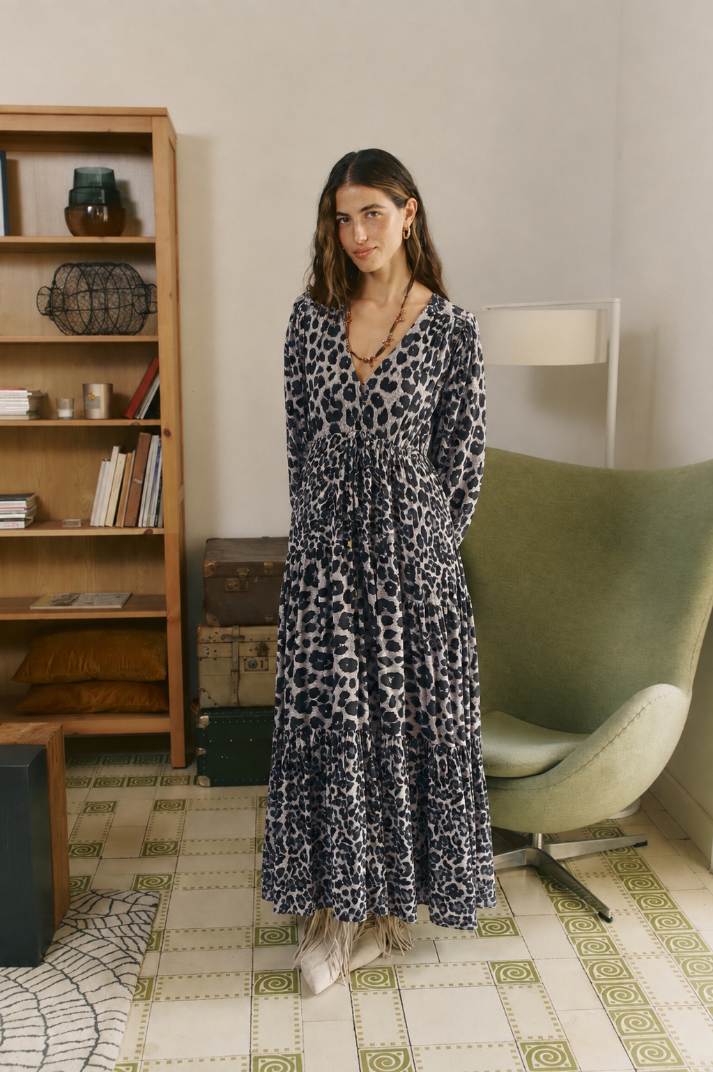 LONE STAR PRINT TERESA MAXI DRESS