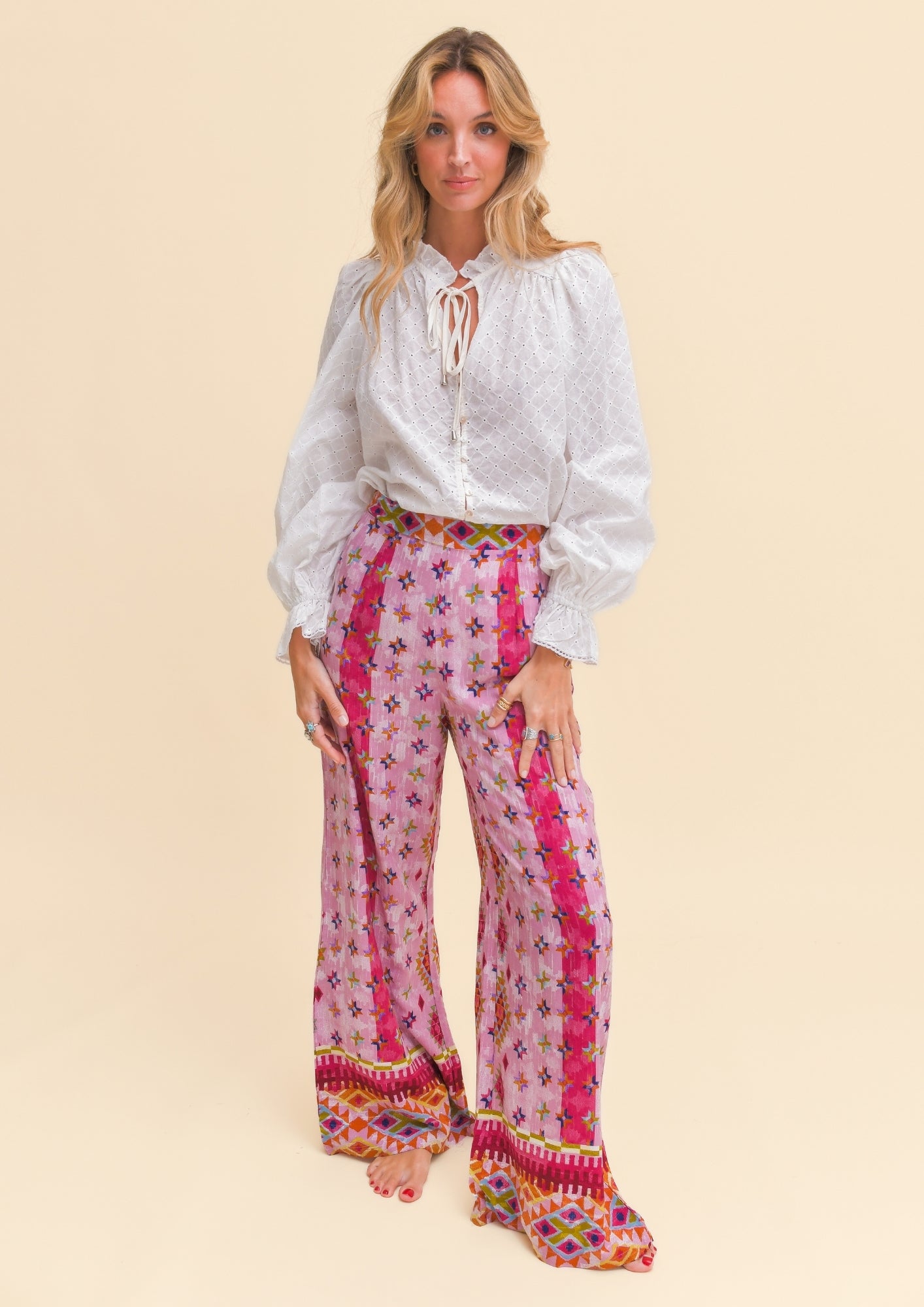 LOST TRIBE PRINT JAX PANTS