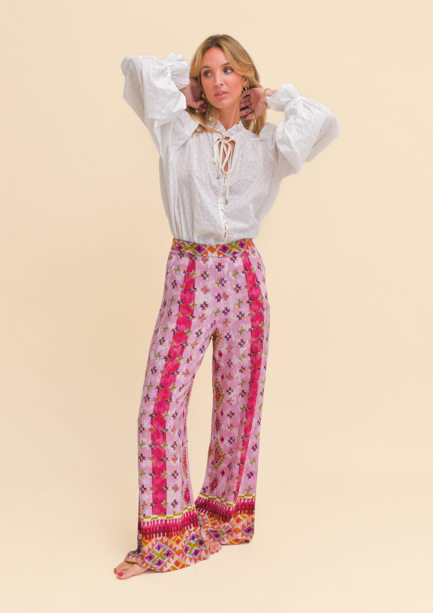 LOST TRIBE PRINT JAX PANTS