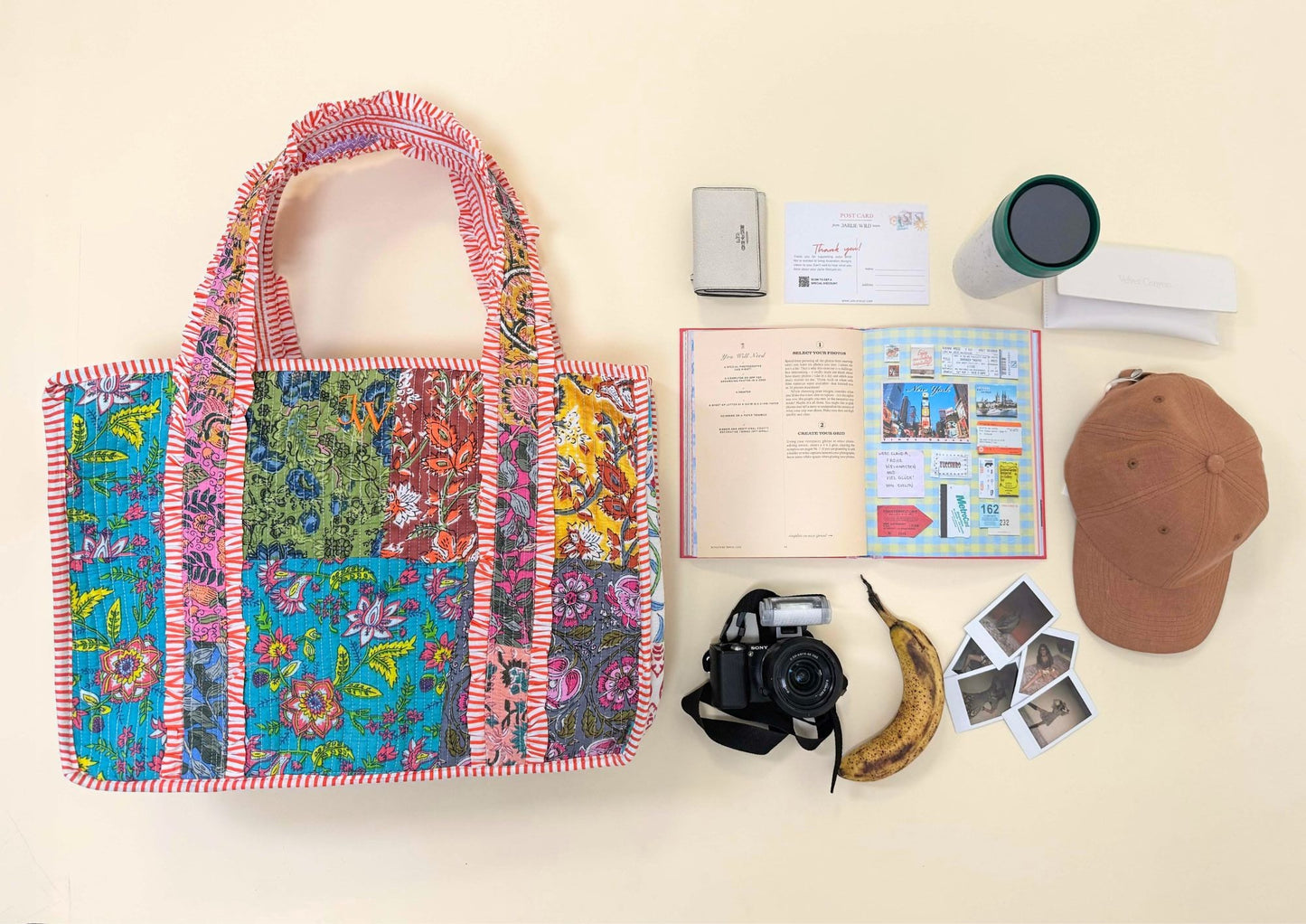 BOLSO TOTE PARCHWORK - VERDE 