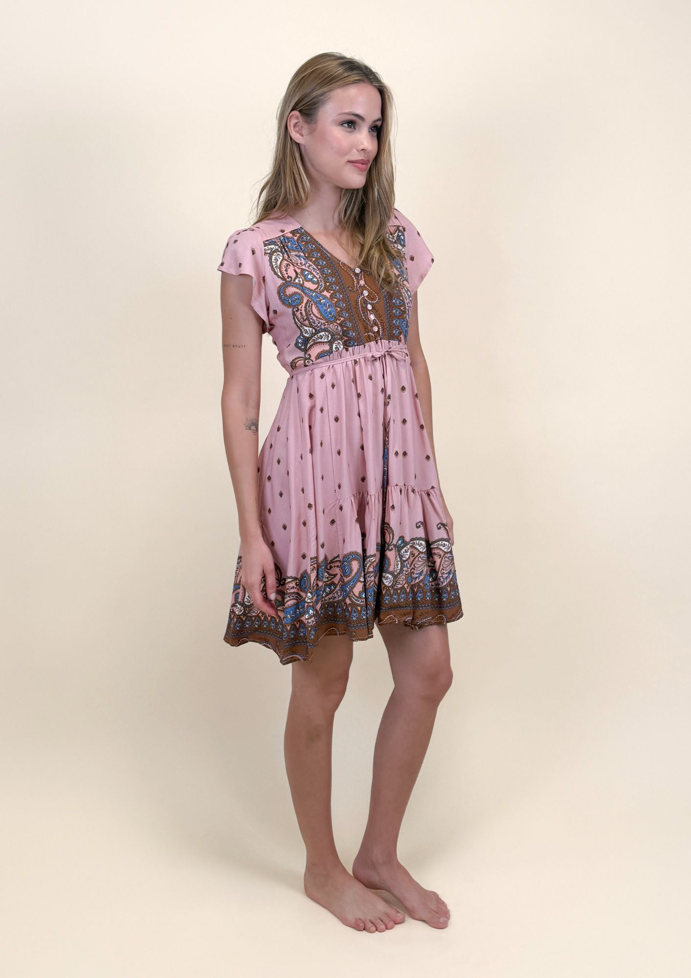 SERAPHINA PRINT TRACEY MINI DRESS