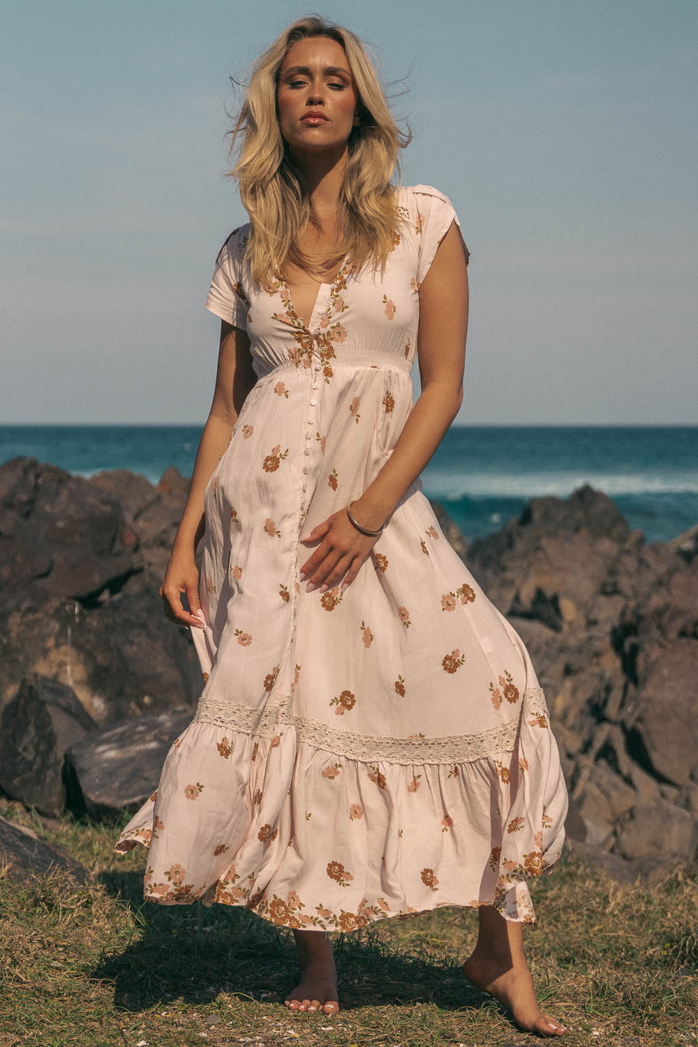 VINTAGE SOL PRINT CARMEN MAXI