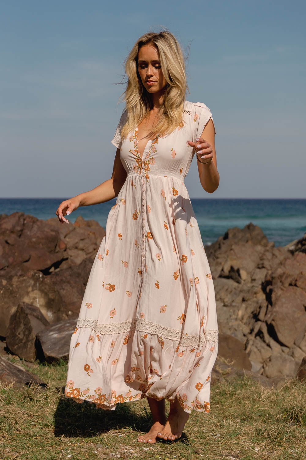 VINTAGE SOL PRINT CARMEN MAXI
