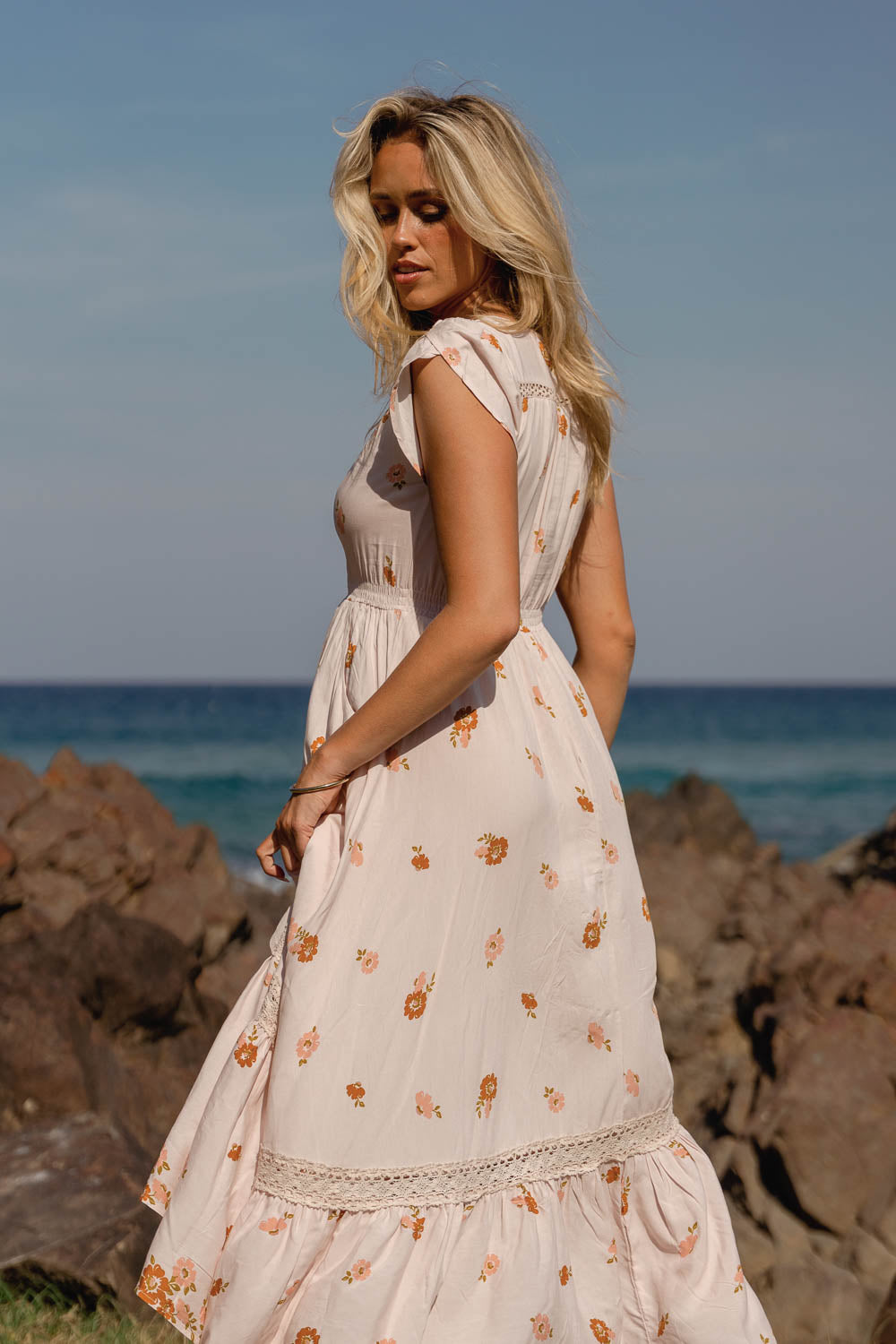 VINTAGE SOL PRINT CARMEN MAXI