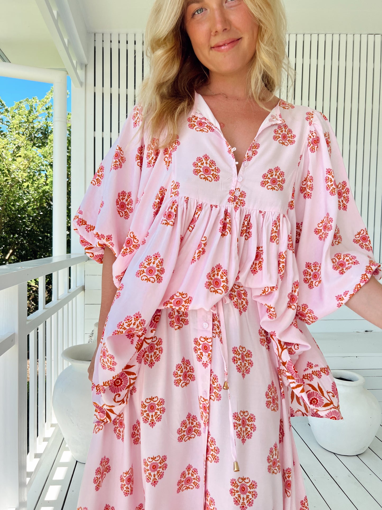 DESERT WILDFLOWERS PRINT POLLI BLOUSE