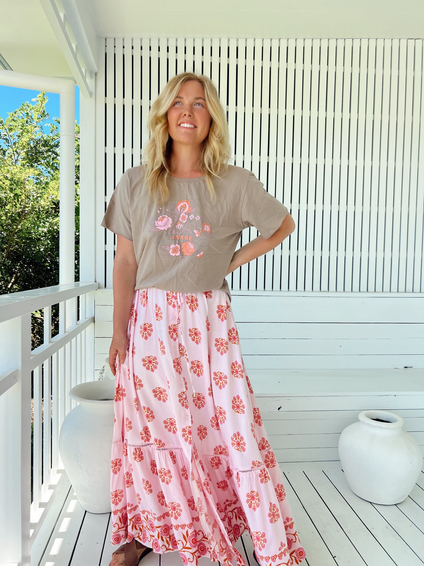 DESERT WILDFLOWERS PRINT DAPHNE SKIRT