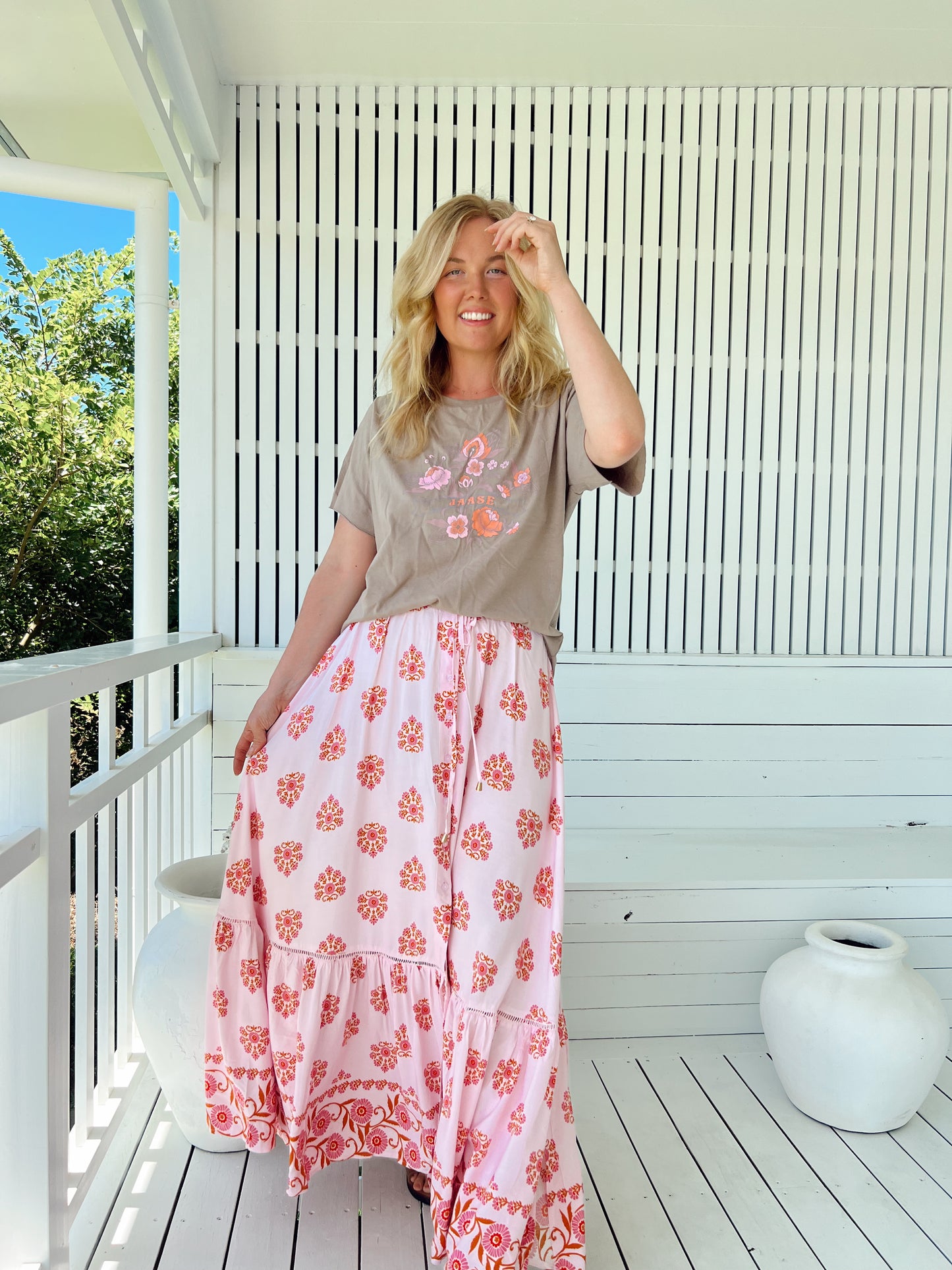 DESERT WILDFLOWERS PRINT DAPHNE SKIRT