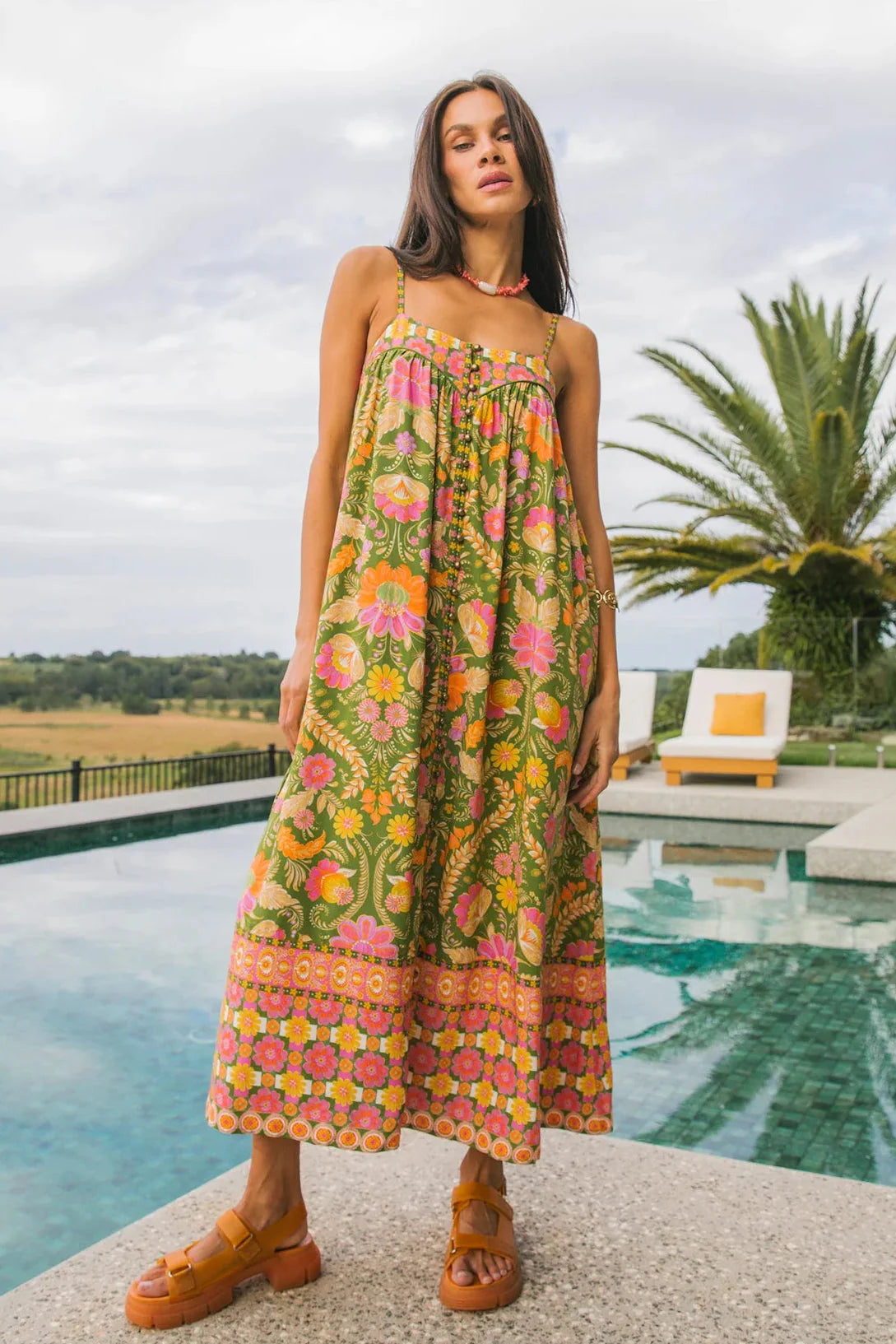 ESTELLA DRESS - GUAVA