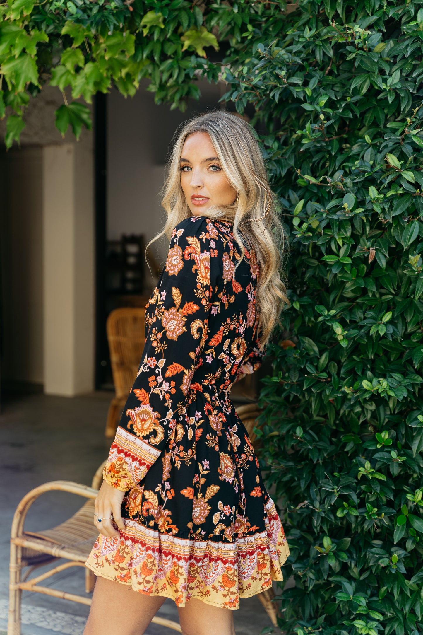 TIGER LILY SKY MINI DRESS